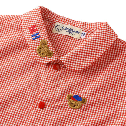 Gingham Blouse - MIKI HOUSE USA