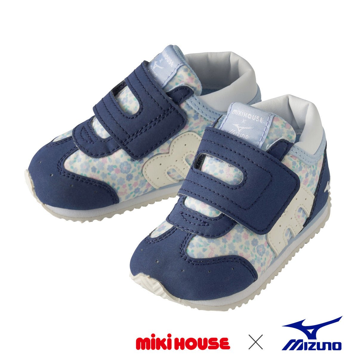MIKI HOUSE & Mizuno Second Shoes -Floral - MIKI HOUSE USA