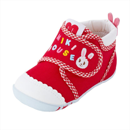 Bunny Denim First Walker Shoes - MIKI HOUSE USA