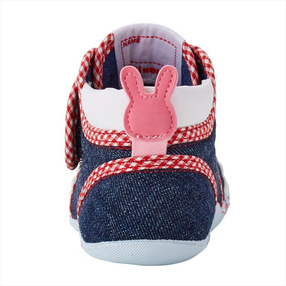 Bunny Denim First Walker Shoes - MIKI HOUSE USA