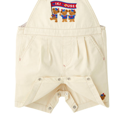 Short Sailor Bear Overalls - MIKI HOUSE USA