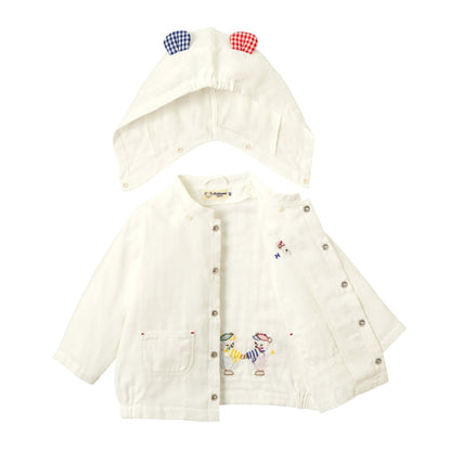 Bear Hooded Jacket (UV Protection) - MIKI HOUSE USA