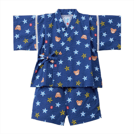 Two-Piece Kimono Jinbei - Ninja Stars! - MIKI HOUSE USA