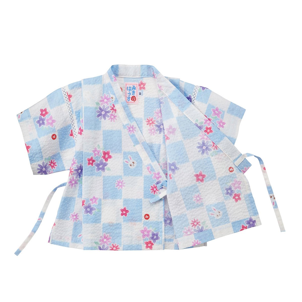 Two-Piece Kimono Jinbei - Cool Breeze Flora - MIKI HOUSE USA