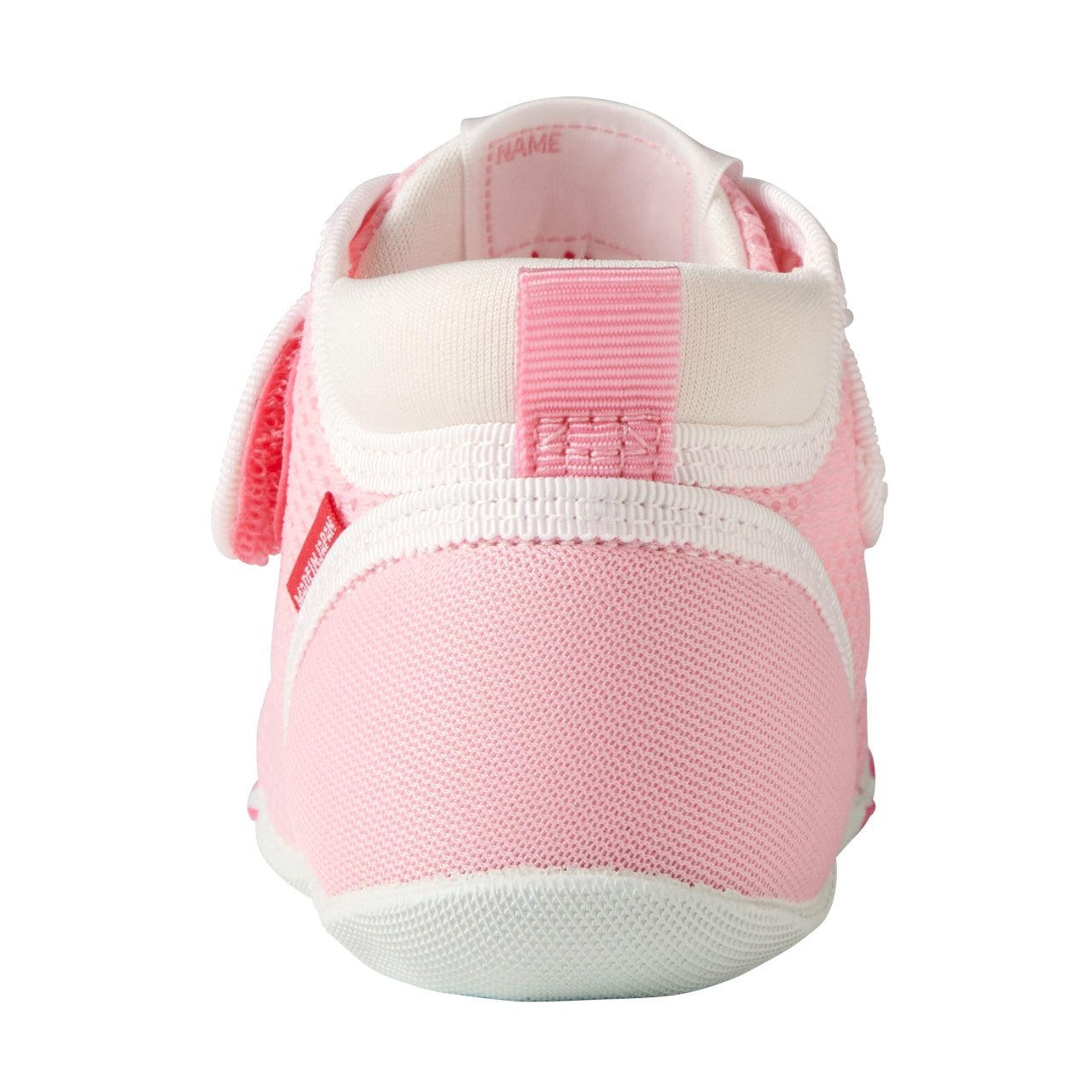 Double Russell Mesh First Walker Shoes - Strawberry Milk