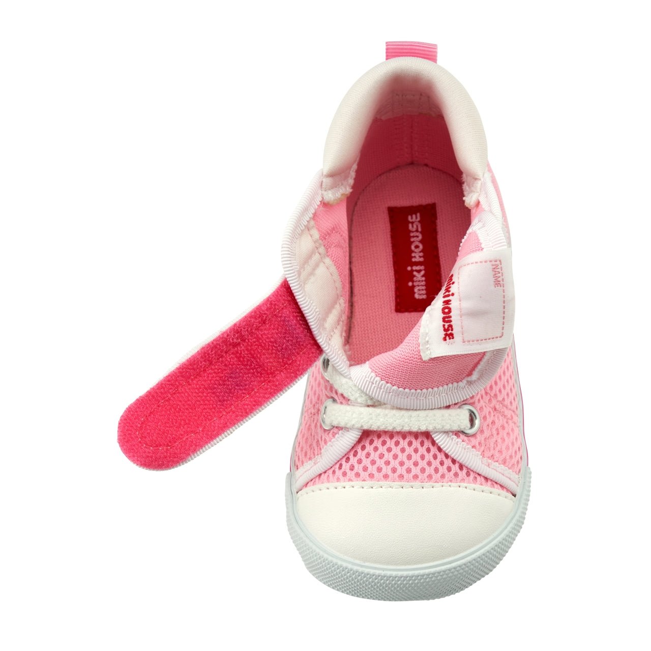 Double Russell Mesh Second Shoes - Strawberry Milk - MIKI HOUSE USA