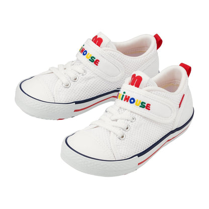 Double Russell Mesh Sneakers for Kids - Retro color block - MIKI HOUSE USA