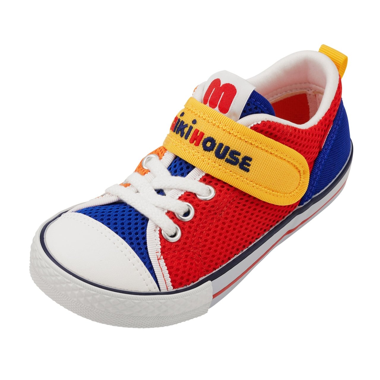 Double Russell Mesh Sneakers for Kids - Retro color block - MIKI HOUSE USA