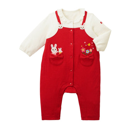 Overall-Style Coveralls - MIKI HOUSE USA
