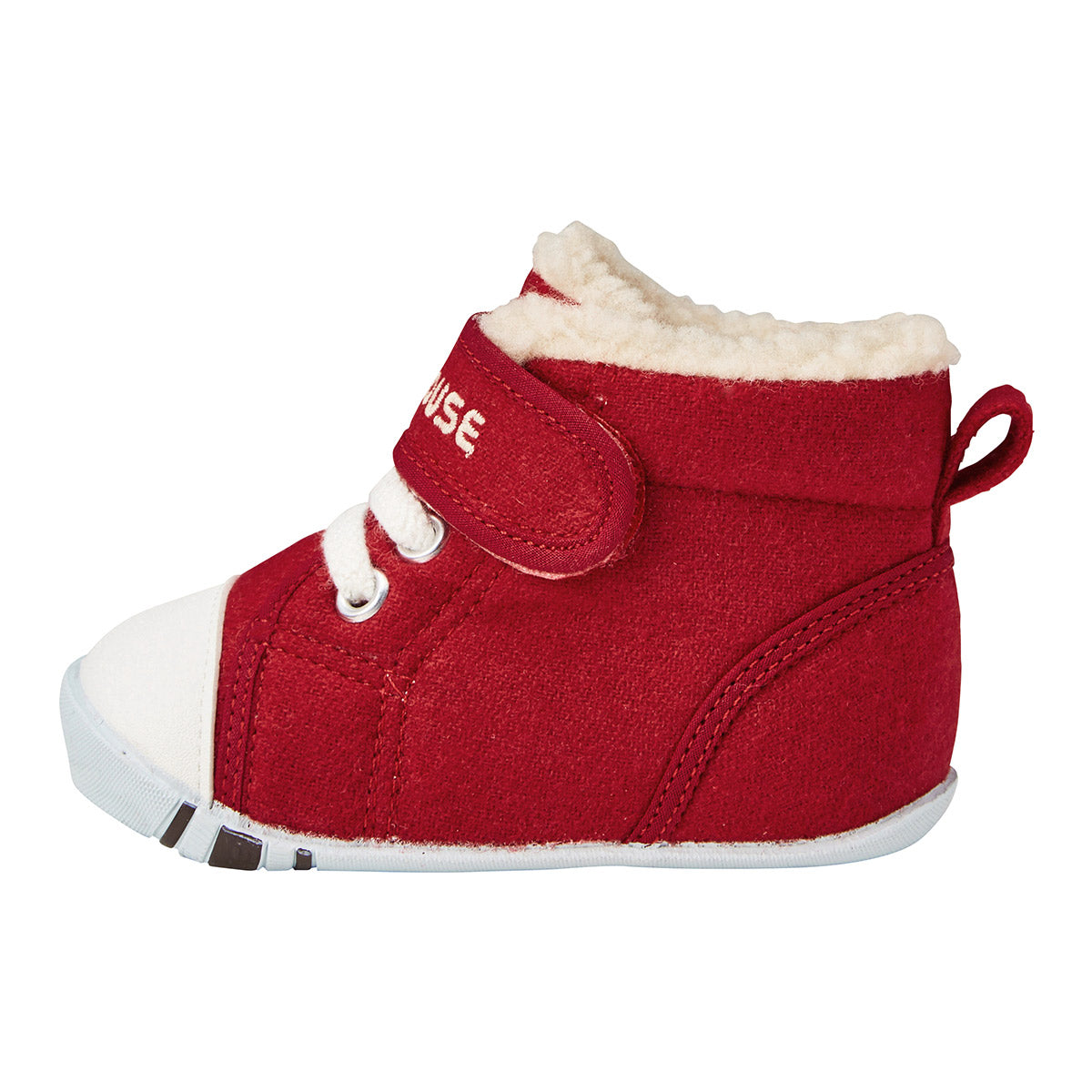 Sherpa-Lined High Top First Walker shoes – MIKI HOUSE USA