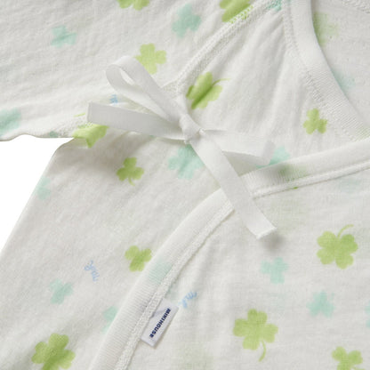 Sea Island Cotton Printed Kimono-Style Body Suit - MIKI HOUSE USA