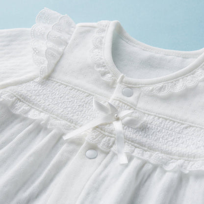 Ceremony collection -Lace Embellished Two-Way Playsuit - MIKI HOUSE USA