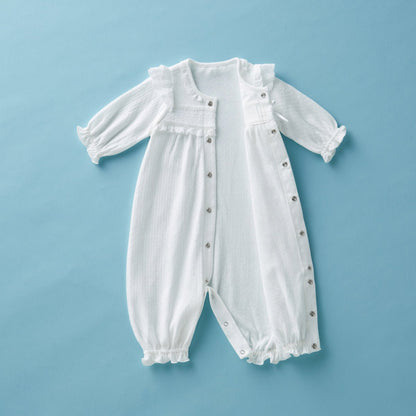 Ceremony collection -Lace Embellished Two-Way Playsuit - MIKI HOUSE USA