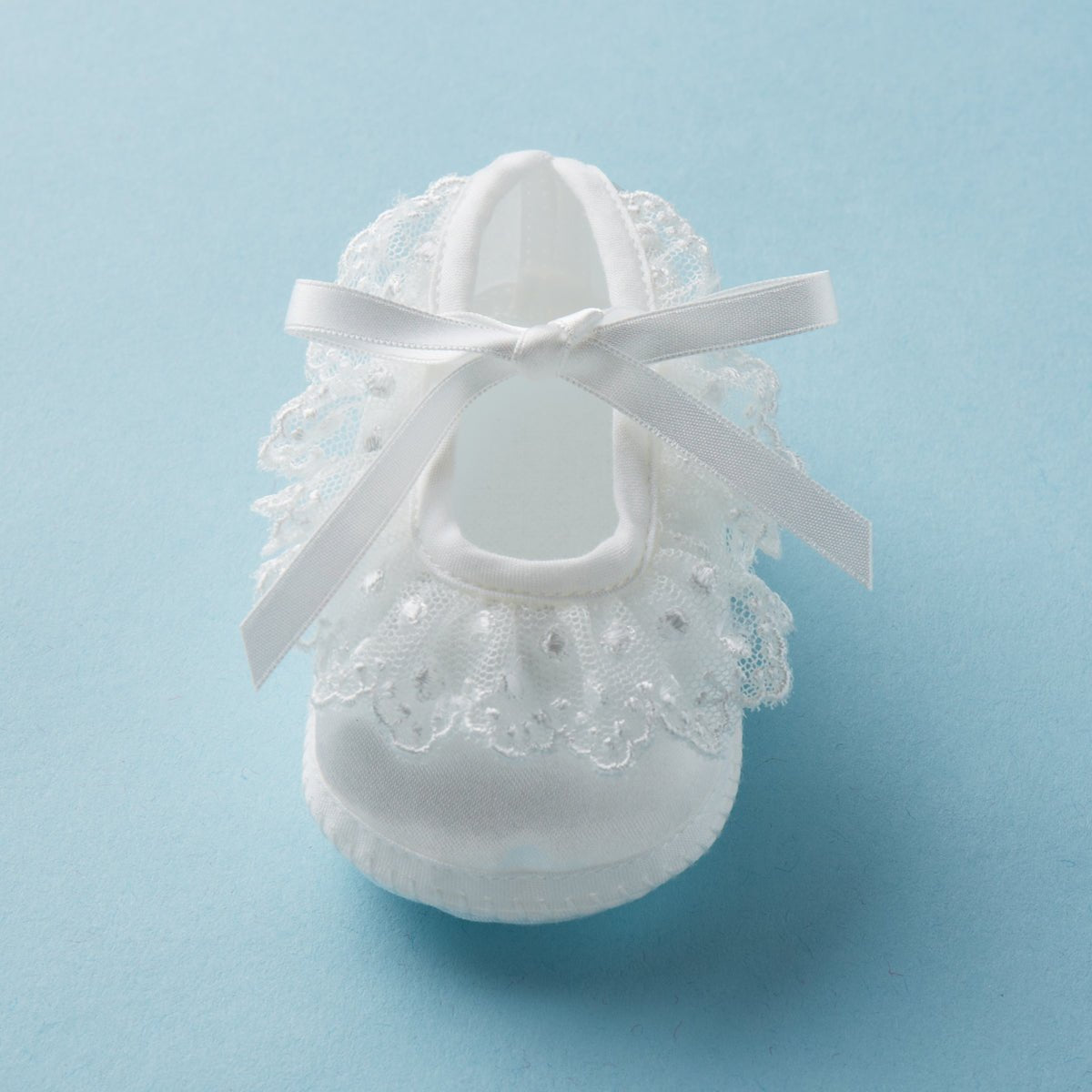 Ceremony collection- Lace Embellished Baby Shoes - MIKI HOUSE USA