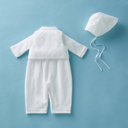 Ceremony collection - 3-Piece Tuxedo-Style Playsuit - MIKI HOUSE USA