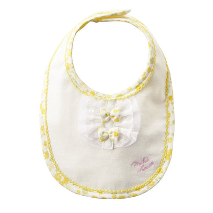 Ribbon and Lace Bib - MIKI HOUSE USA