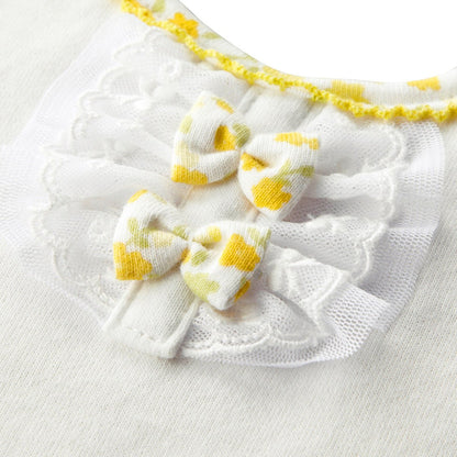 Ribbon and Lace Bib - MIKI HOUSE USA