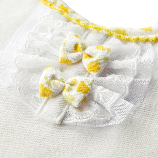 Ribbon and Lace Bib - MIKI HOUSE USA
