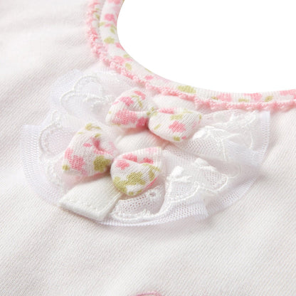 Ribbon and Lace Bib - MIKI HOUSE USA