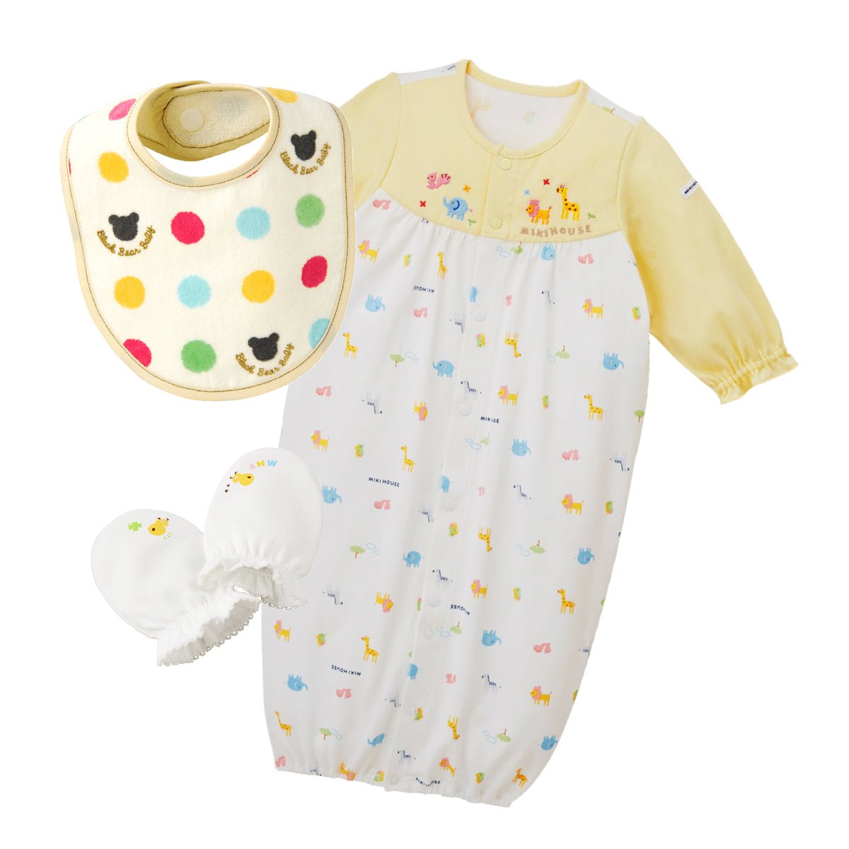 Baby Starter Kit (Yellow) with FREE Baby Club Membership - MIKI HOUSE USA