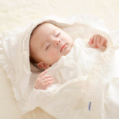 Sea Island Cotton Swaddle - MIKI HOUSE USA