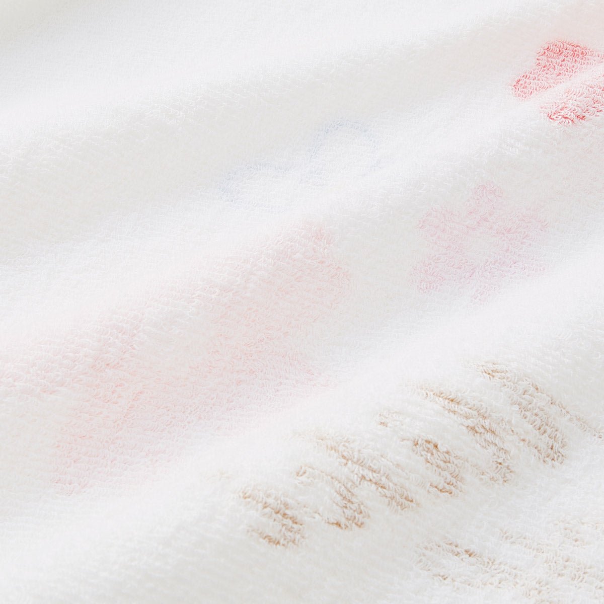 Miki House height-chart cotton bath towel - White