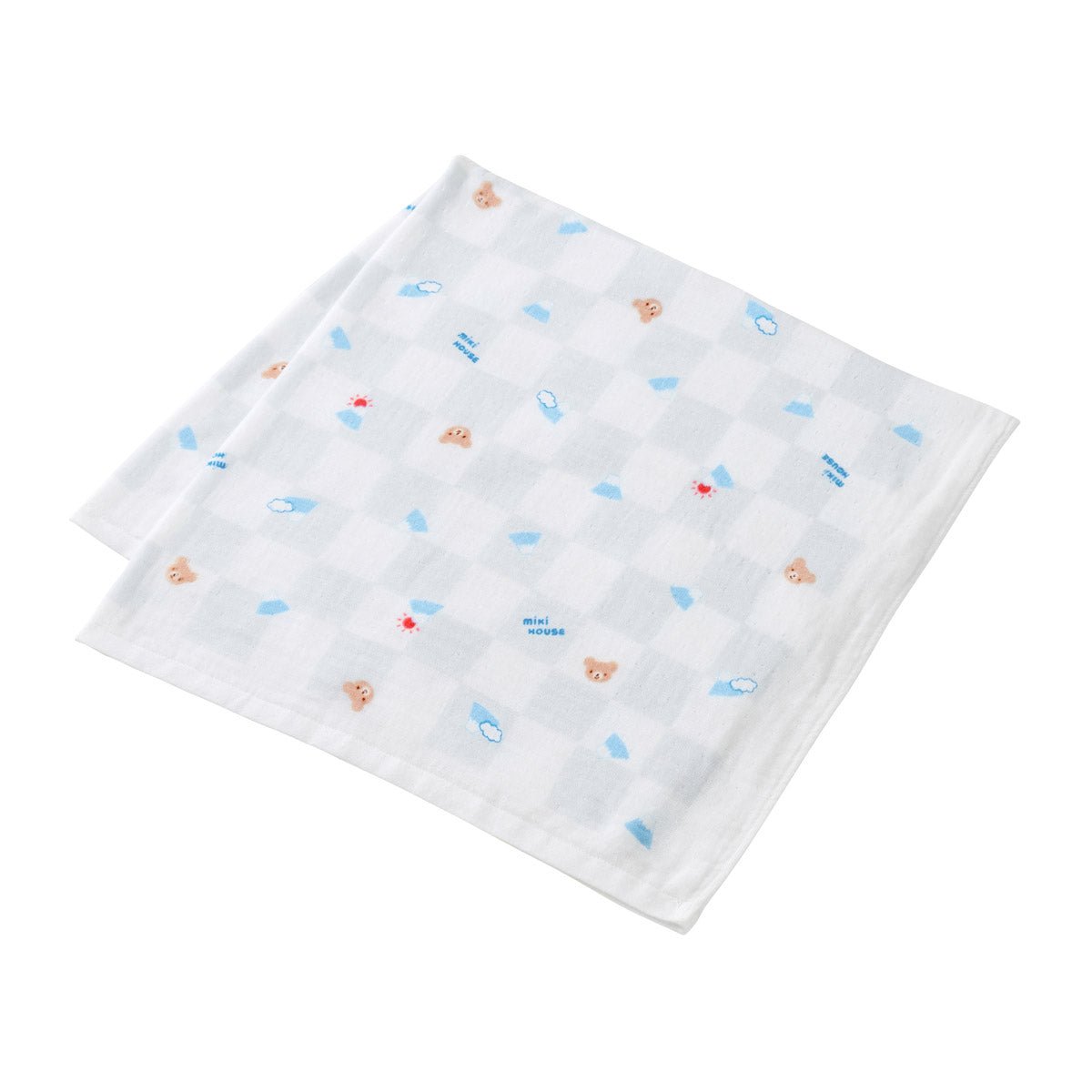 Gauze Pile Hybrid Bath Towel (UV Protection) - MIKI HOUSE USA