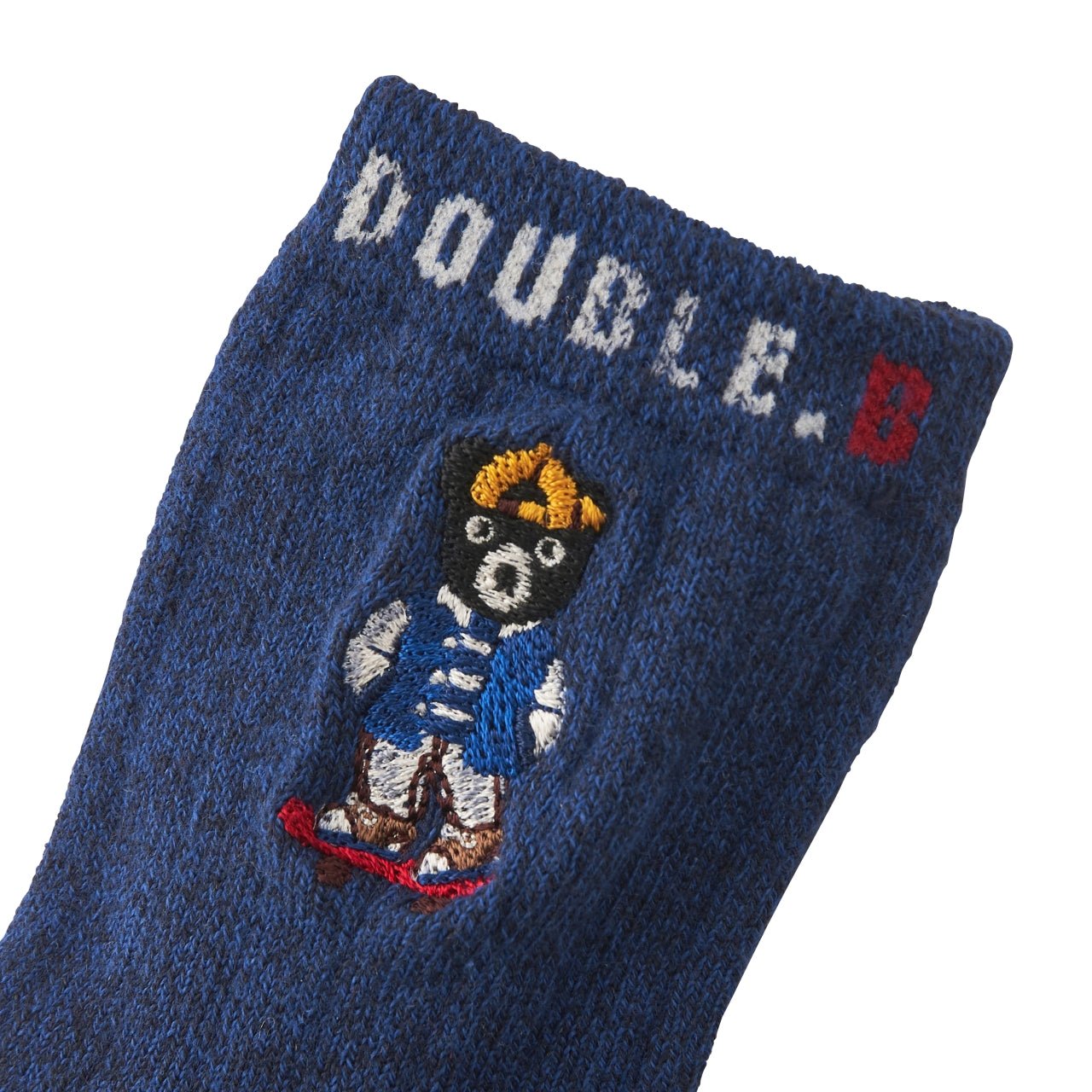 Embroidery DOUBLE_B Crew Socks - MIKI HOUSE USA