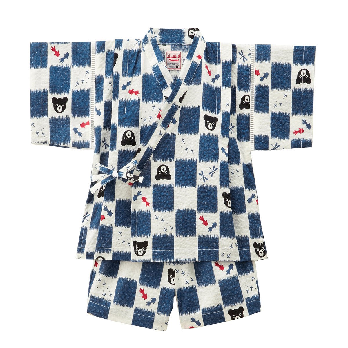 DOUBLE_B Two-Piece Checkered Jinbei - MIKI HOUSE USA