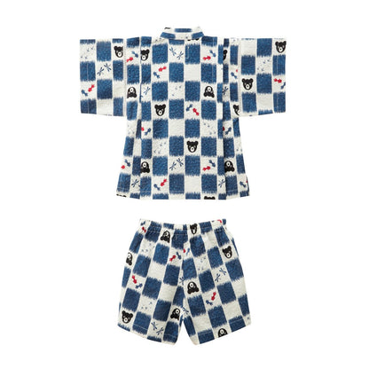 DOUBLE_B Two-Piece Checkered Jinbei - MIKI HOUSE USA