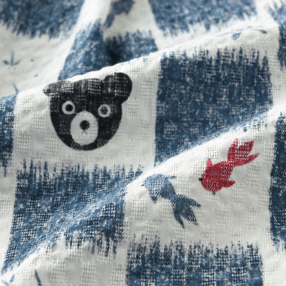 DOUBLE_B Two-Piece Checkered Jinbei - MIKI HOUSE USA