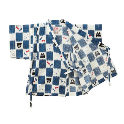 DOUBLE_B Two-Piece Checkered Jinbei - MIKI HOUSE USA