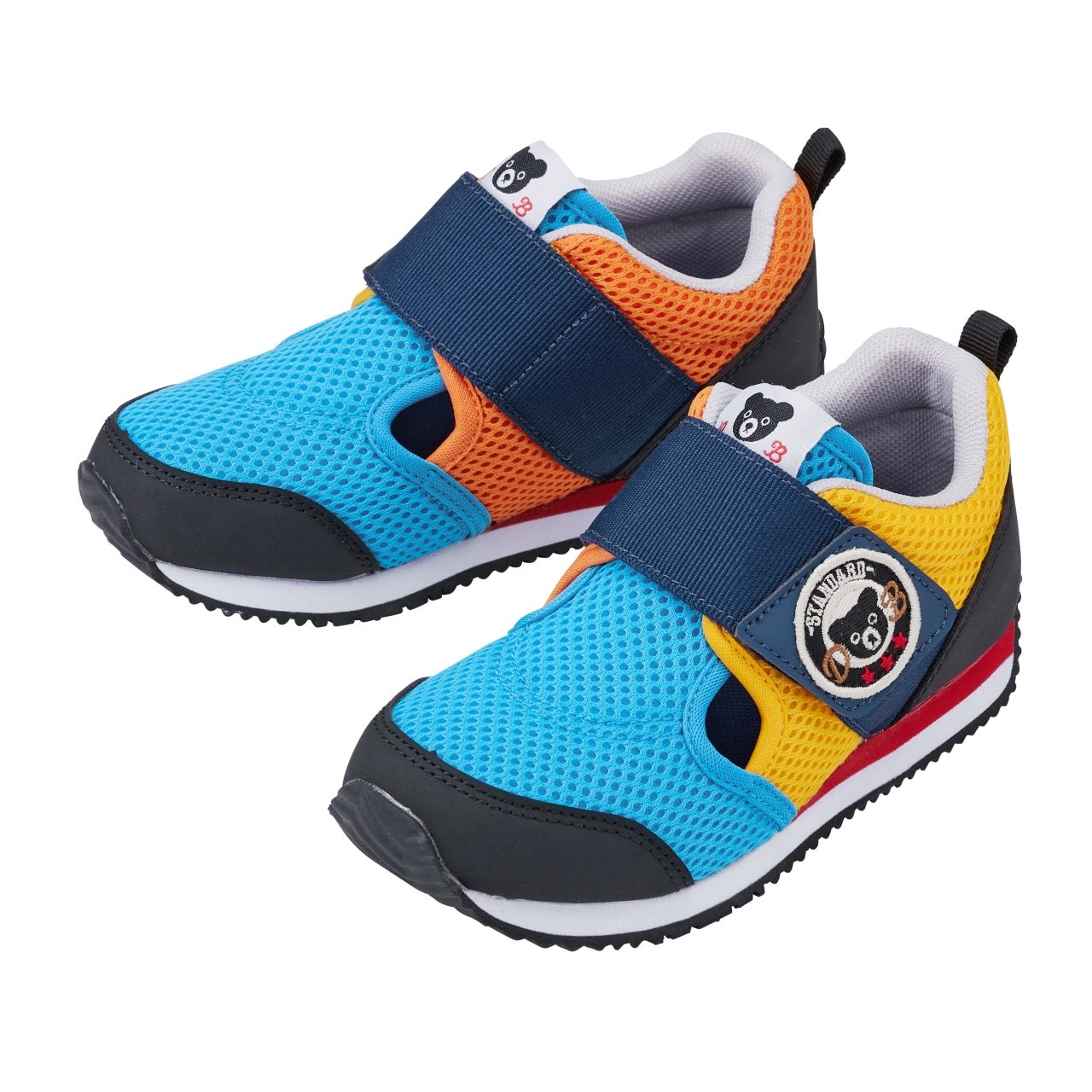 DOUBLE_B Double Russell Sneakers for Kids - Sunset Waves - MIKI HOUSE USA