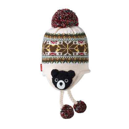 Nordic Pompom Hat -Beige