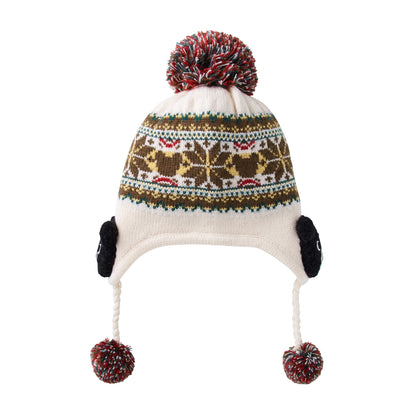 Nordic Pompom Hat -Beige