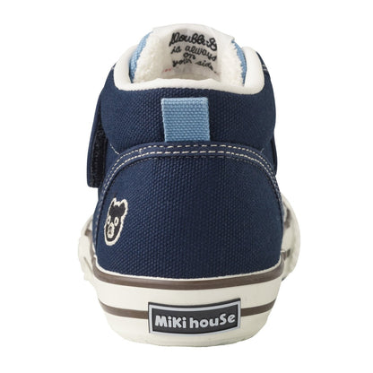 DOUBLE_B Oxford-Meets-Texture Sneakers for Kids - MIKI HOUSE USA