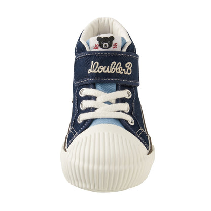 DOUBLE_B Oxford-Meets-Texture Sneakers for Kids - MIKI HOUSE USA