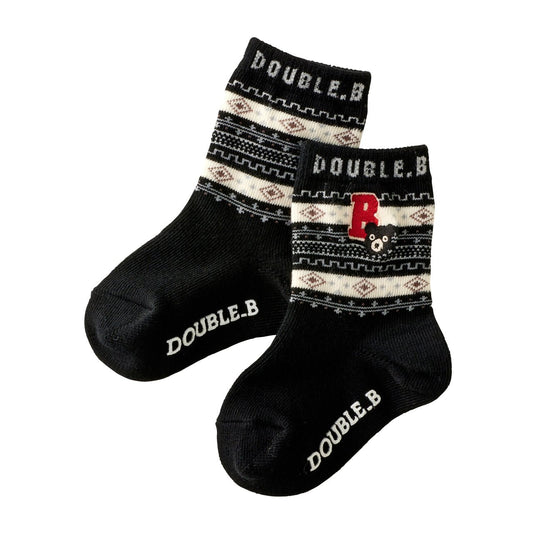 DOUBLE_B Nordic Socks - MIKI HOUSE USA