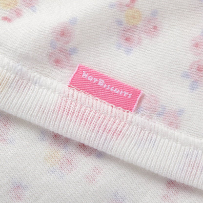 Kimono-Style Hadagi Bodysuit - Pink Bouquet - MIKI HOUSE USA