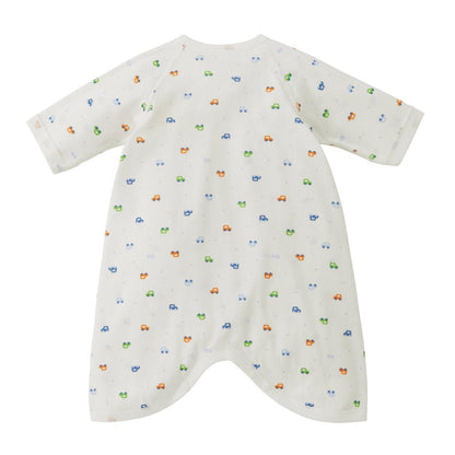 Kimono-Style Hadagi Bodysuit - Go Cars Go! - MIKI HOUSE USA