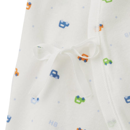 Kimono-Style Hadagi Bodysuit - Go Cars Go! - MIKI HOUSE USA