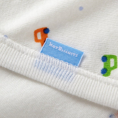 Kimono-Style Hadagi Bodysuit - Go Cars Go! - MIKI HOUSE USA