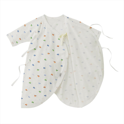 Kimono-Style Hadagi Bodysuit - Go Cars Go! - MIKI HOUSE USA