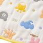 Wearable Zoo Friends Blanket in 6-Layer Gauze - MIKI HOUSE USA