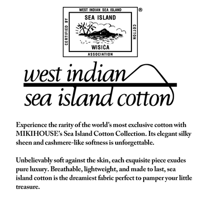 Sea Island Cotton Swaddle - MIKI HOUSE USA